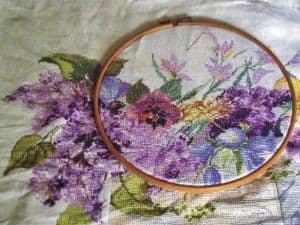 magnolia cross stitch image