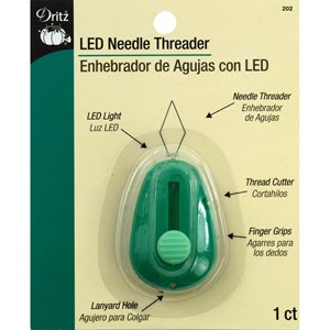 needle threader with light