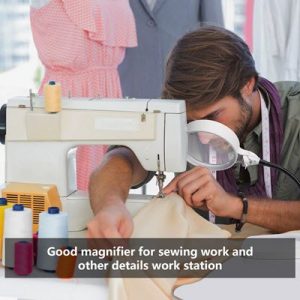 cross stitch lamp and magnifier
